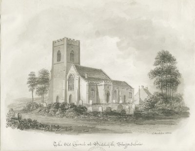 The Old Church at Biddulph, Staffordshire by John Buckler