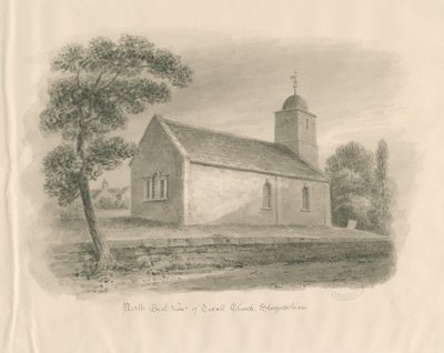 Tixall Church, nd [?1841] by John Buckler