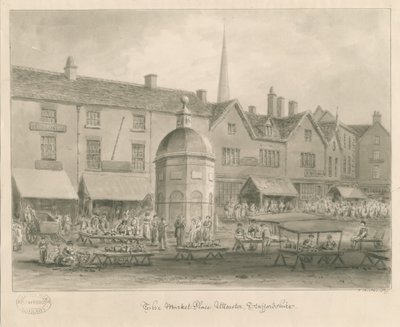 Uttoxeter Town - Market Place by John Buckler