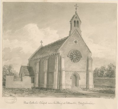 Uttoxeter Town - New Catholic Chapel by John Buckler