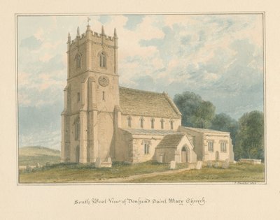 Wiltshire - Donhead Saint Mary Church, 1804 by John Buckler