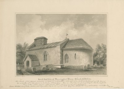 Wiltshire - Manningford Bruce Church, 1806 by John Buckler