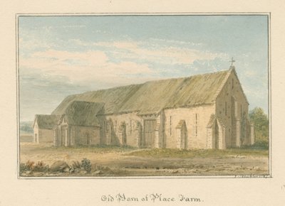 Wiltshire - Place Farm - Old Barn by John Buckler