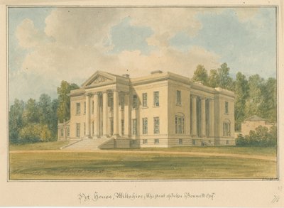 Wiltshire - Pyt House, 1817 by John Buckler