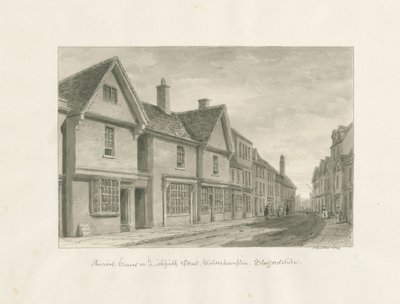 Wolverhampton - Ancient Houses in Lichfield Street by John Buckler