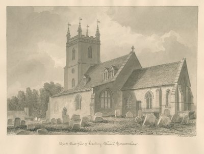 Hanbury Church, 1833 by John Buckler