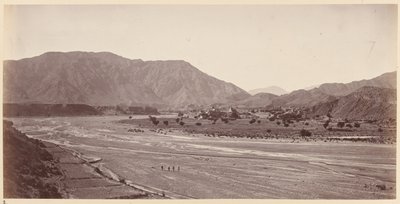 A general view of Kadm villages and pass left of Jumrood by John Burke
