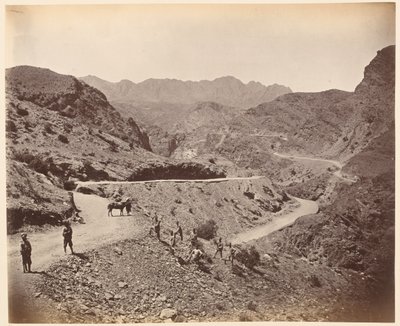 Landi Kotal Pass Showing Road Made by the Queen