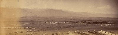Panorama Safed Sang Camp from 51st Camp, Safed Koh in Distance by John Burke