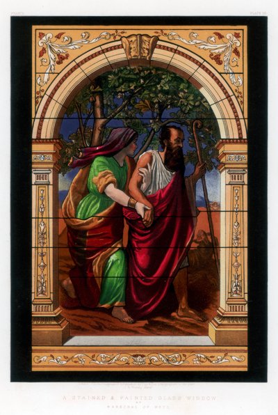 A Stained and Painted Glass Window by John Burley Waring