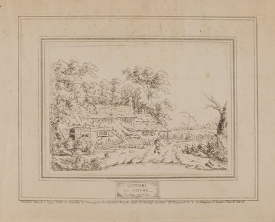 Cottages from Nature (with cottage at left) by John Burton
