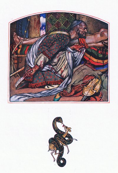 Afridi love, illustration from The Garden of Kama (and other lyrics from India) by John Byam Liston Shaw
