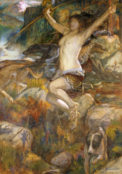 Diana of the Hunt by John Byam Liston Shaw