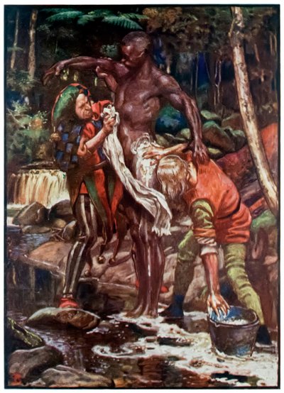 Fool and Want-Wit Washing the Ethiopian by John Byam Liston Shaw
