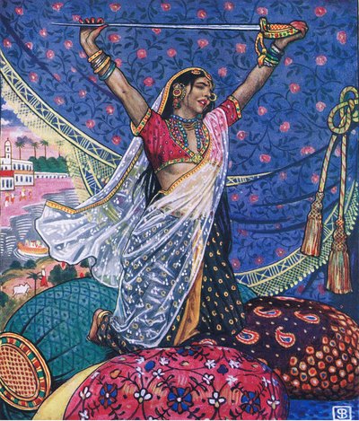 Less than the dust, illustration from The Garden of Kama (and other lyrics from India) by John Byam Liston Shaw