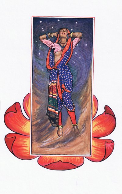 Ojira, to her lover, illustration from The Garden of Kama (and other lyrics from India) by John Byam Liston Shaw