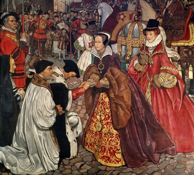 Queen Mary and Princess Elizabeth Entering London, 1553 by John Byam Liston Shaw
