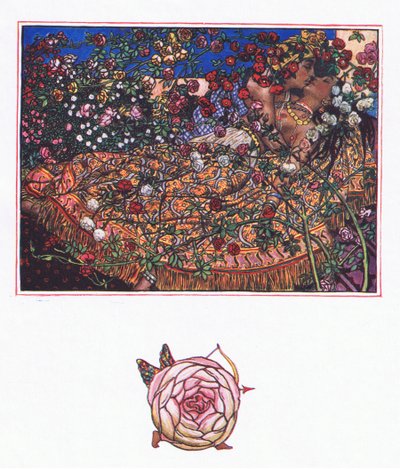 Song by Gulbaz, illustration from The Garden of Kama (and other lyrics from India) by John Byam Liston Shaw