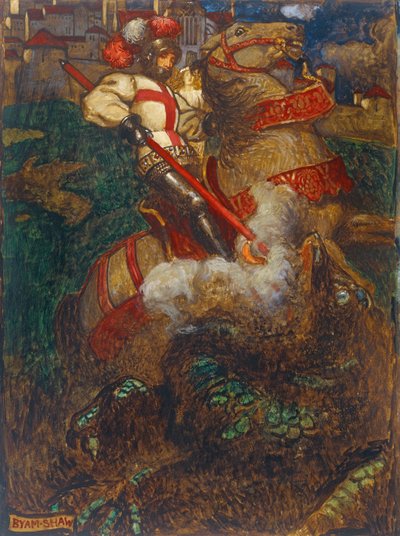 St. George Slaying the Dragon by John Byam Liston Shaw