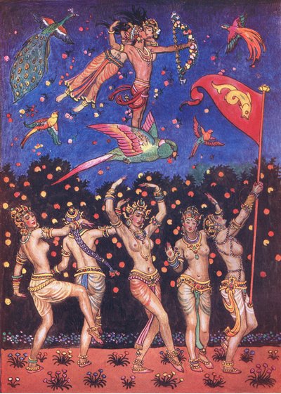 The Garden of Kama, illustration from The Garden of Kama (and other lyrics from India) by John Byam Liston Shaw