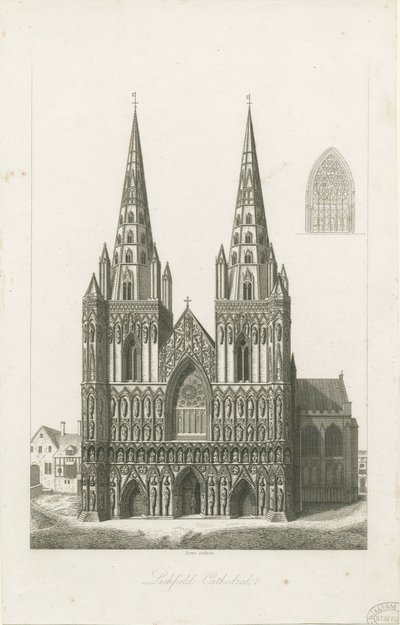 Lichfield Cathedral - West Front by John Byrne