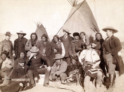 Indian Chiefs and U.S. Officials at Pine Ridge by John C. H. Grabill