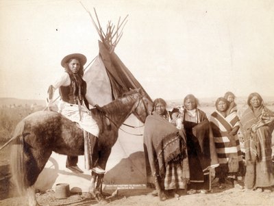 Lakota Indian Women at Tepee, 1891 by John C. H. Grabill