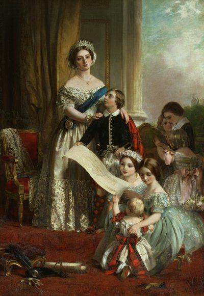 Queen Victoria and her children by John Callcott Horsley