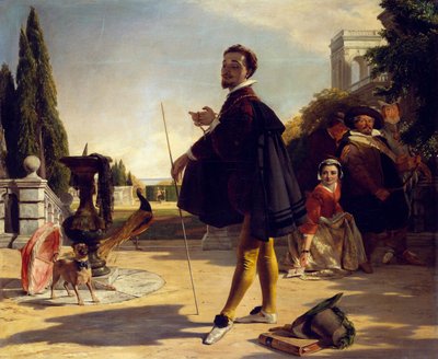 Shakespeare, Twelfth Night, Act II, Scene V by John Callcott Horsley