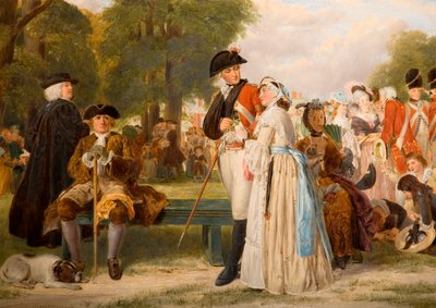 The World Forgetting - Sunday Afternoon in Kensington Gardens by John Callcott Horsley