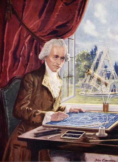 William Herschel at work at Observatory House, Slough by John Cameron