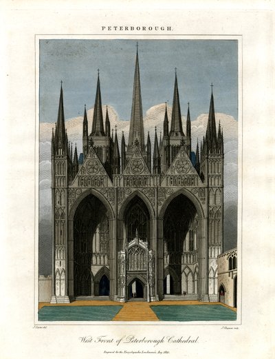 West Front of Peterborough Cathedral by John Chapman