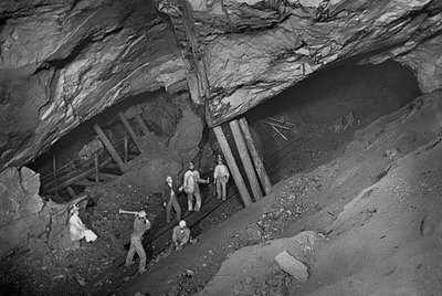 Underground Mining, Dolcoath, Cornwall by John Charles Burrow