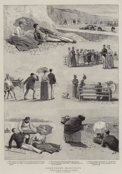 Honeymoon Hardships by John Charles Dollman