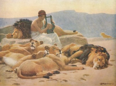Orpheus and His Lute, late 19th-early 20th century, 1914 by John Charles Dollman