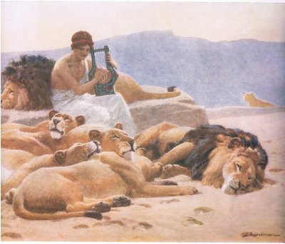Orpheus and His Lute, Bibbys Annual by John Charles Dollman