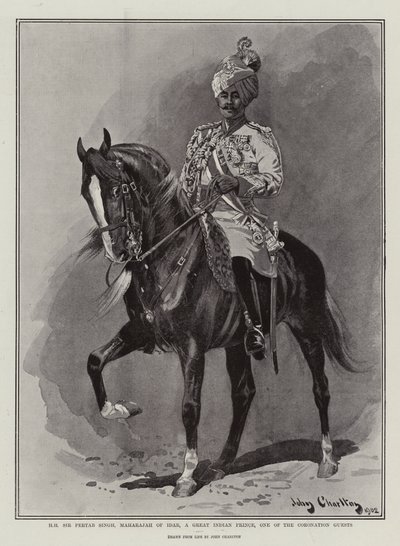 H H Sir Pertab Singh, Maharajah of Idar, a Great Indian Prince, one of the Coronation Guests by John Charlton