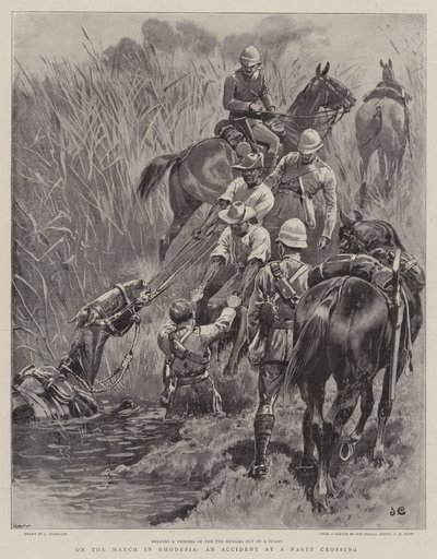 On the March in Rhodesia, an Accident at a Nasty Crossing by John Charlton