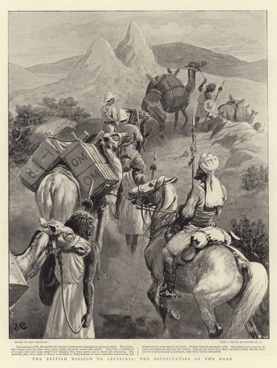 The British Mission to Abyssinia, the Difficulties of the Road by John Charlton