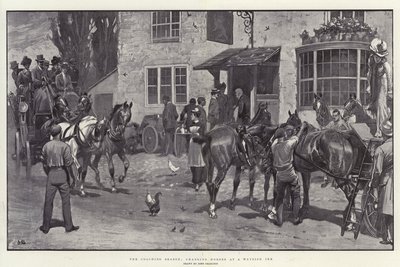 The Coaching Season, Changing Horses at a Wayside Inn by John Charlton
