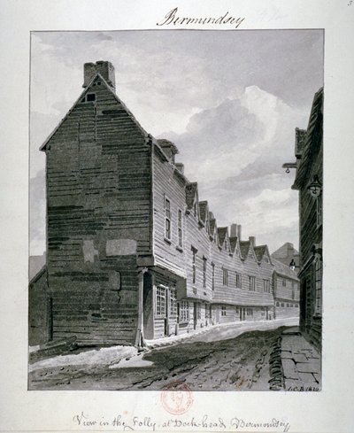 Dockhead Folly, Bermondsey, London by John Chessell Buckler