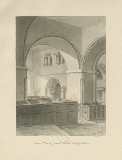 Forton - Aqualate Hall: Engraving by John Chessell Buckler