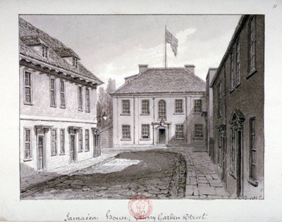 Jamaica House, Cherry Garden Street, Bermondsey, London, 1826 by John Chessell Buckler