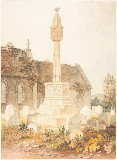Monument in a Church Cemetery by John Chessell Buckler