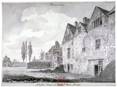 North front of Bermondsey House, London by John Chessell Buckler