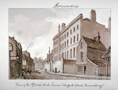 Parish Work House, Tanner Street, Bermondsey, London by John Chessell Buckler