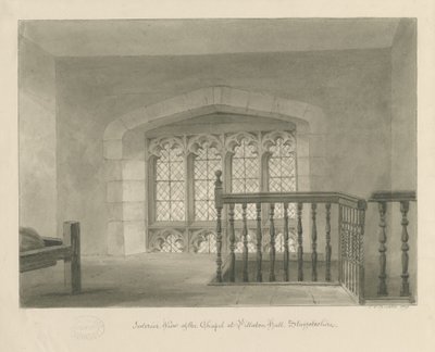 Pillaton Hall - Interior of Chapel, 1841 by John Chessell Buckler