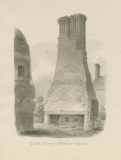 Pillaton Hall - Kitchen Chimney by John Chessell Buckler
