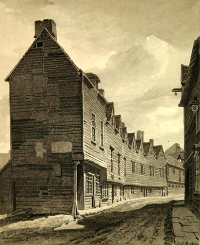 View of the Folly at Dockhead, Bermondsey by John Chessell Buckler