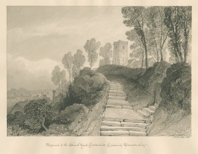 Worcestershire - Droitwich - Dodderhill Church by John Chessell Buckler